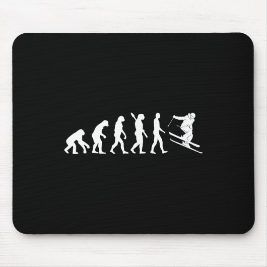 Ski-evolutie Funny Skier Freestyle-ski Winter Muismat (Voorkant)