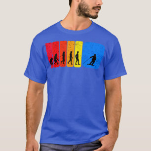 Ski evolutie grappig cadeau t-shirt