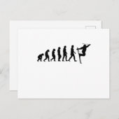 Ski-evolutie Skiën Winterhellingen Cadeau Briefkaart (Voorkant / Achterkant)