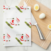 Ski-Feestdagen Theedoek (Quarter Fold)