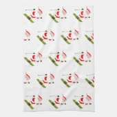 Ski-Feestdagen Theedoek (Verticaal)