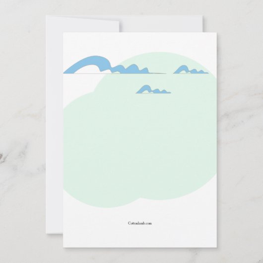 Ski Feestje Kaart (Achterkant)