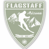 Ski Flagstaff Arizona Sticker (Voorkant)
