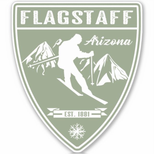 Ski Flagstaff Arizona Sticker (Voorkant)