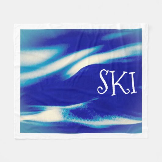Ski fleece deken (Voorkant (Horizontaal))