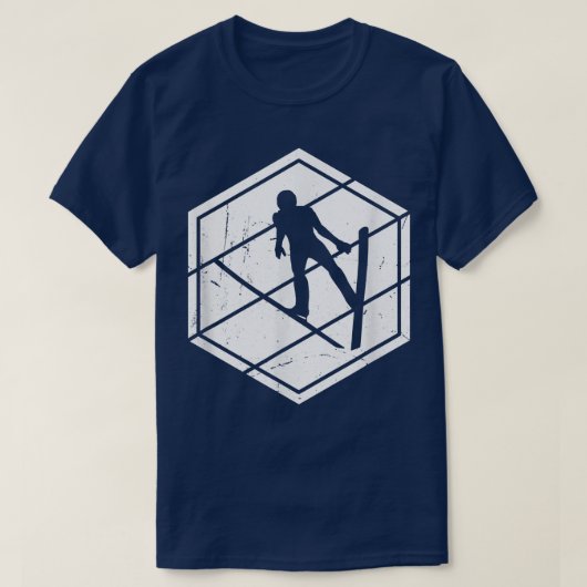 Ski Flying Mannen Ski Jumping Mannen Snow Sports S T-shirt (Design voorkant)