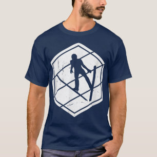 Ski Flying Mannen Ski Jumping Mannen Snow Sports S T-shirt