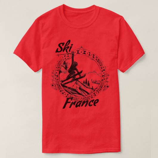 Ski France  Sneeuwkiemvaccin T-shirt (Design voorkant)