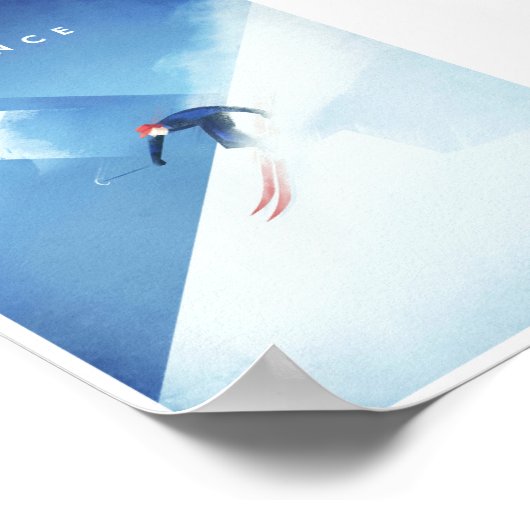 Ski France Vintage Travel Poster (Hoek)