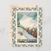     Ski Frankrijk, Saint-Pierre-de-Chartreuse Briefkaart (Voorkant / Achterkant)