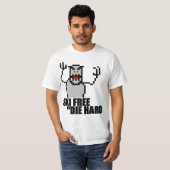 Ski Free of Die Hard T-shirt (Voorkant volledig)