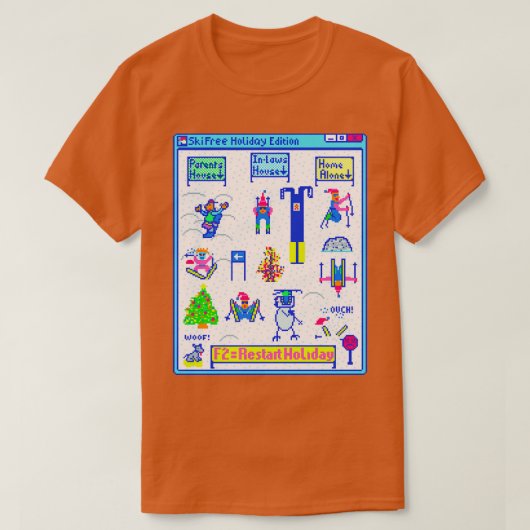 Ski Free T-shirt (Design voorkant)