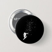 Ski - Freestyle Skilopen Freeski Wintersport Skiër Ronde Button 5,7 Cm (Voorkant /achterkant)