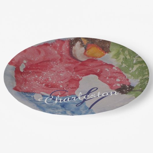 Ski Fun Celebration Party Papieren Bordje (Gekanteld)