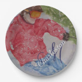 Ski Fun Celebration Party Papieren Bordje (Voorkant)