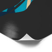 Ski Game Sport Challenge Illustratie Silhouet Perfect Poster (Hoek)