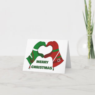 Ski Ghandschoenen Hands Heart Shape - Aangepast Kaart