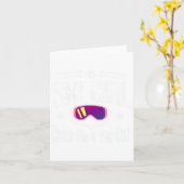 Ski Girl Catch Me als je kunt Kaart (Gele Bloem)