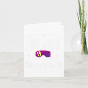 Ski Girl Catch Me als je kunt Kaart