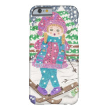 Ski girl leuke iPhone case