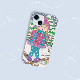Ski girl leuke iPhone case