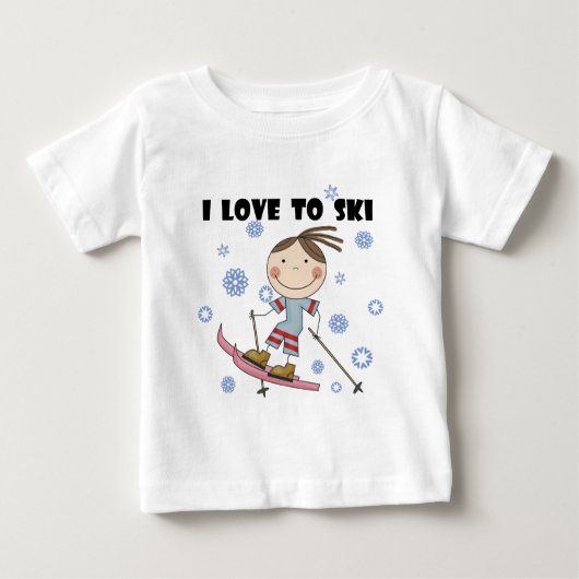 Ski - Girl Tshirts en Gifts (Voorkant)