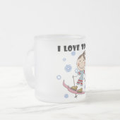 Ski - Girl Tshirts en Gifts Matglas Koffiemok (Voorkant links)