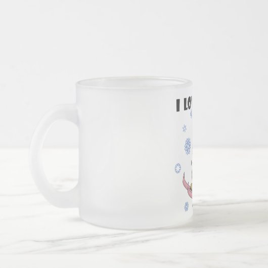 Ski - Girl Tshirts en Gifts Matglas Koffiemok (Links)