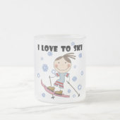Ski - Girl Tshirts en Gifts Matglas Koffiemok (Center)