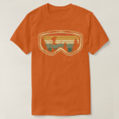 Ski Goggle Skiing Funny Ski Retro  T-shirt (Design voorkant)