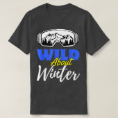Ski Goggles Berg Sneeuw Breed Over Wintersport T-shirt (Design voorkant)