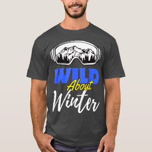 Ski Goggles Berg Sneeuw Breed Over Wintersport T-shirt