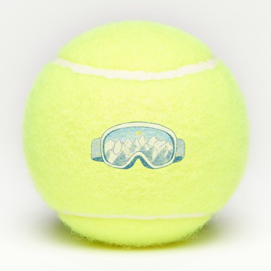 Ski Goggles Bergreflectie Tennisballen (Achterkant)