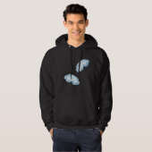 Ski Goggles Illustratie Hoodie (Voorkant volledig)