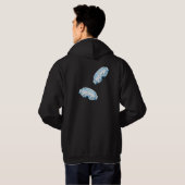 Ski Goggles Illustratie Hoodie (Achterkant volledig)