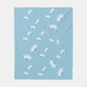 Ski Goggles met reflectie op de bergen Fleece Deken