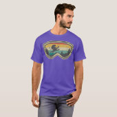 Ski Goggles Mountain Snow Skiing Retro Winter T-shirt (Voorkant volledig)