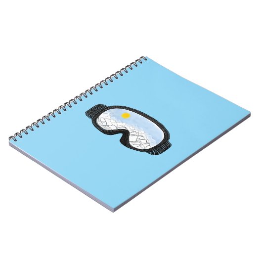 Ski Goggles Mountain Uitzicht Illustration Light B Notitieboek (Linkerzijde)