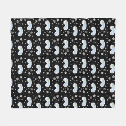 Ski Goggles Mountain Uitzicht Snowflakes Black Fleece Deken (Voorkant (Horizontaal))