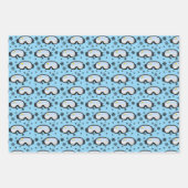 Ski Goggles Mountain Uitzicht Snowflakes Illustrat Inpakpapier Vel (Voorkant 3)