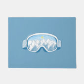 Ski Goggles Reflections Illustration Deurmat (Voorkant)