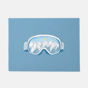 Ski Goggles Reflections Illustration Deurmat