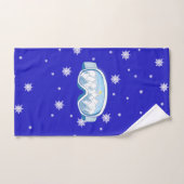 Ski Goggles Snowflake Dance Bad Handdoek (Handdoek)