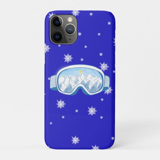 Ski Goggles Snowflake Dance Case-Mate iPhone Case (Achterkant)