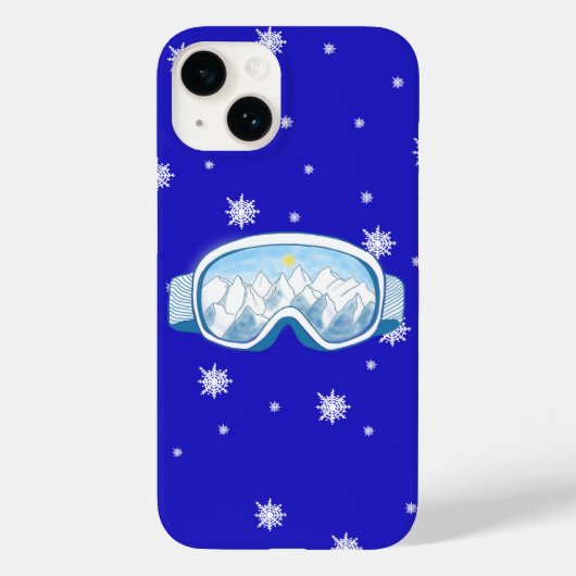 Ski Goggles Snowflake Dance Case-Mate iPhone Case (Achterkant)