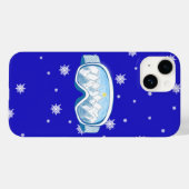Ski Goggles Snowflake Dance Case-Mate iPhone Case (Achterkant (horizontaal))