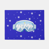 Ski Goggles Snowflake Dance Deurmat (Voorkant)
