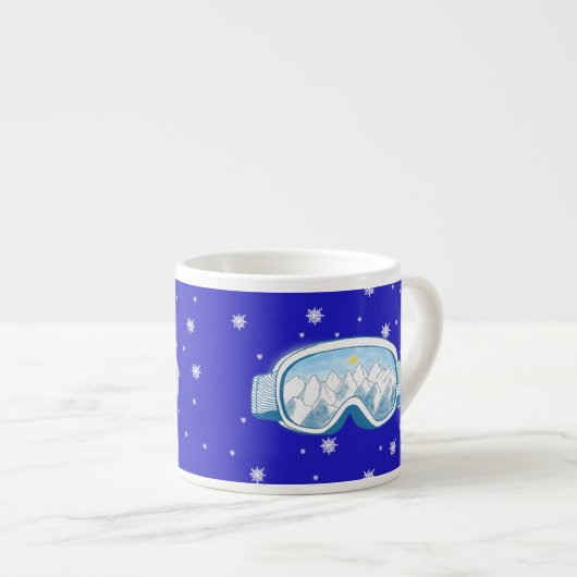 Ski Goggles Snowflake Dance Espresso Kop (Voorkant rechts)