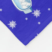 Ski Goggles Snowflake Dance Fleece Deken (Hoek)