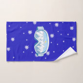 Ski Goggles Snowflake Dance Handdoek (Handdoek)
